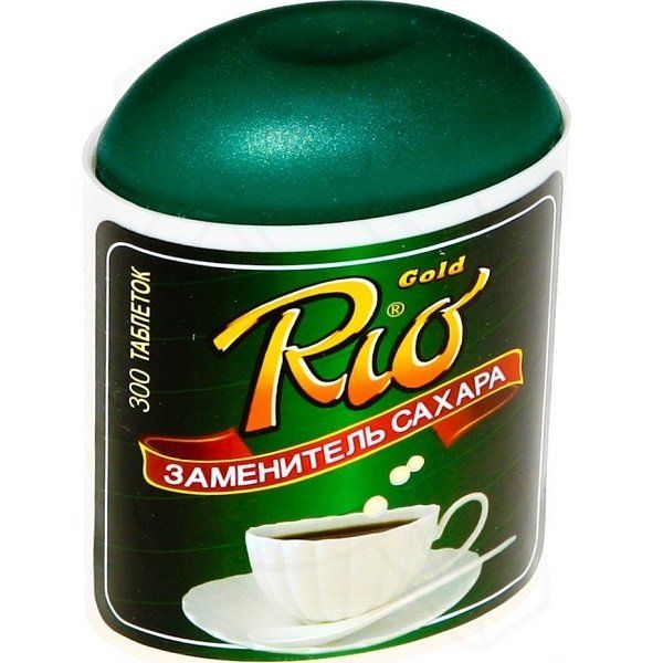 Подсластитель в таблетках Rio Gold, 300 таблеток