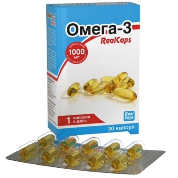 Омега-3 RealCaps для иммунитета 1400 мг, 30 капсул