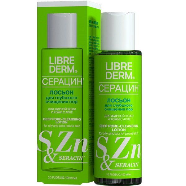 Лосьон для глубокого очищения пор Librederm Серацин для жирной и проблемной кожи, 100 мл