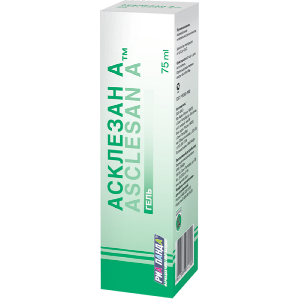 Охлаждающий гель Асклезан-А для улучшения венозного кровообращения, 75 мл