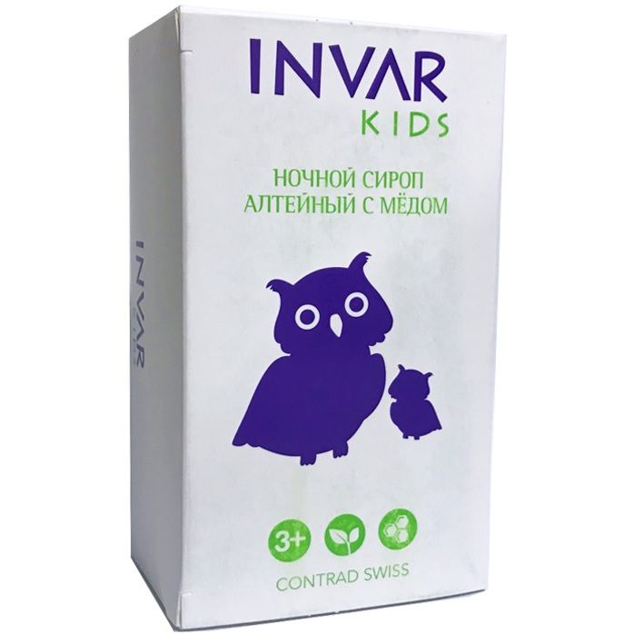Детский ночной сироп алтейный с медом Invar Kids 6 мл, 12 стиков