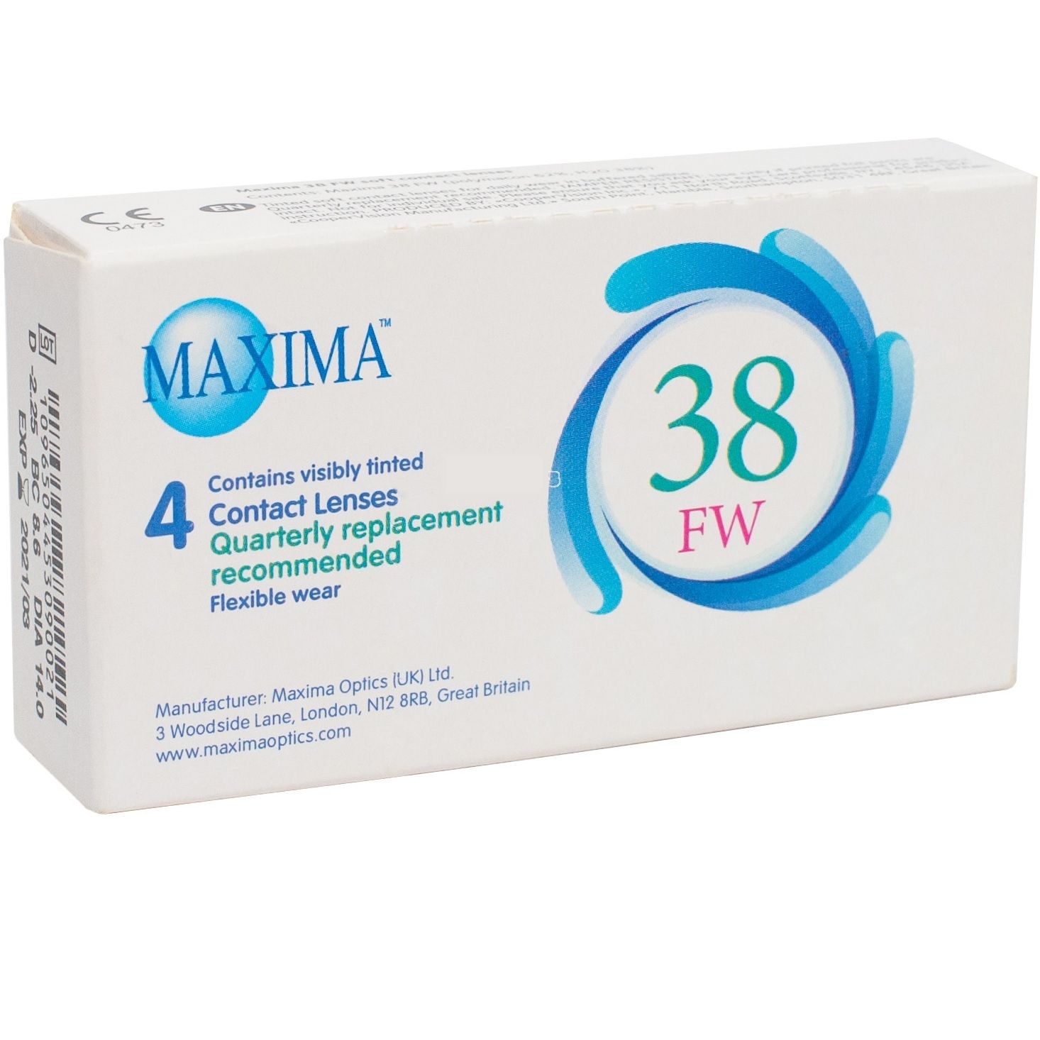 Контактные линзы Maxima 38 FW bc 8,6/14,0 -3.50, 4 шт