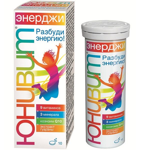 Витаминно-минеральный комплекс для энергии Юнивит Энерджи 4500 мг, 10 шт