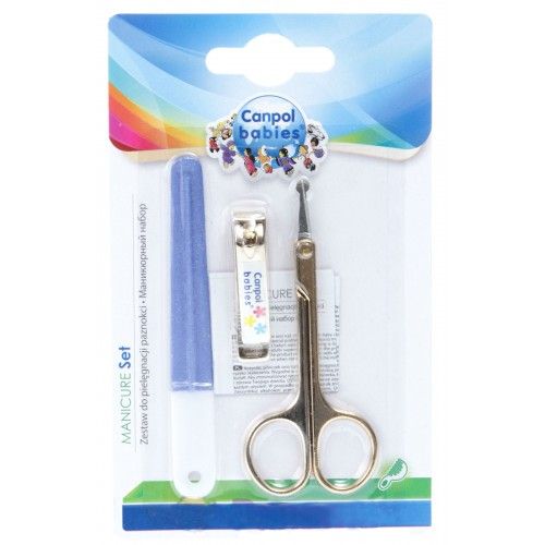 Набор маникюрный ножницы, щипчики, пилочка Canpol Babies