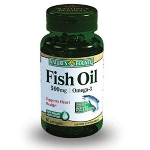 Рыбий жир Омега-3  Повышенные умственные нагрузки Nature's Bounty  500 мг, 60 капсул