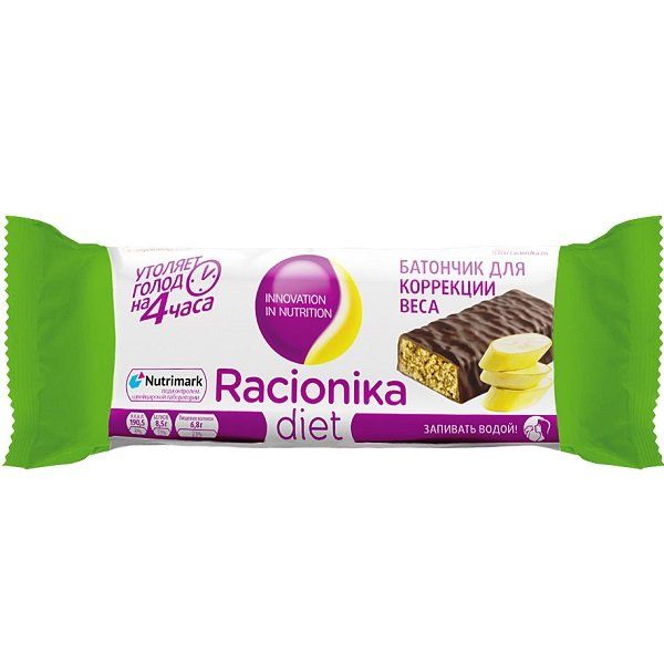 Батончик для коррекции веса Racionika Diet со вкусом банана, 60 г