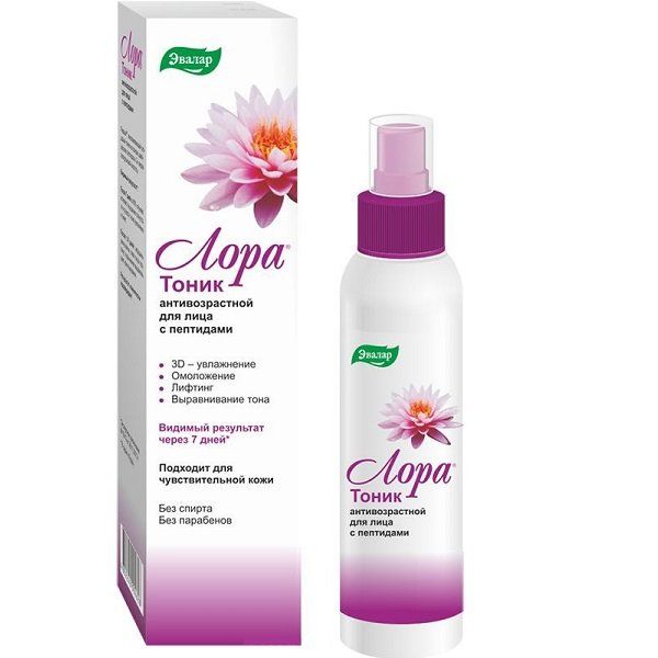 Антивозрастной тоник для лица с пептидами Лора Эвалар, 100 мл