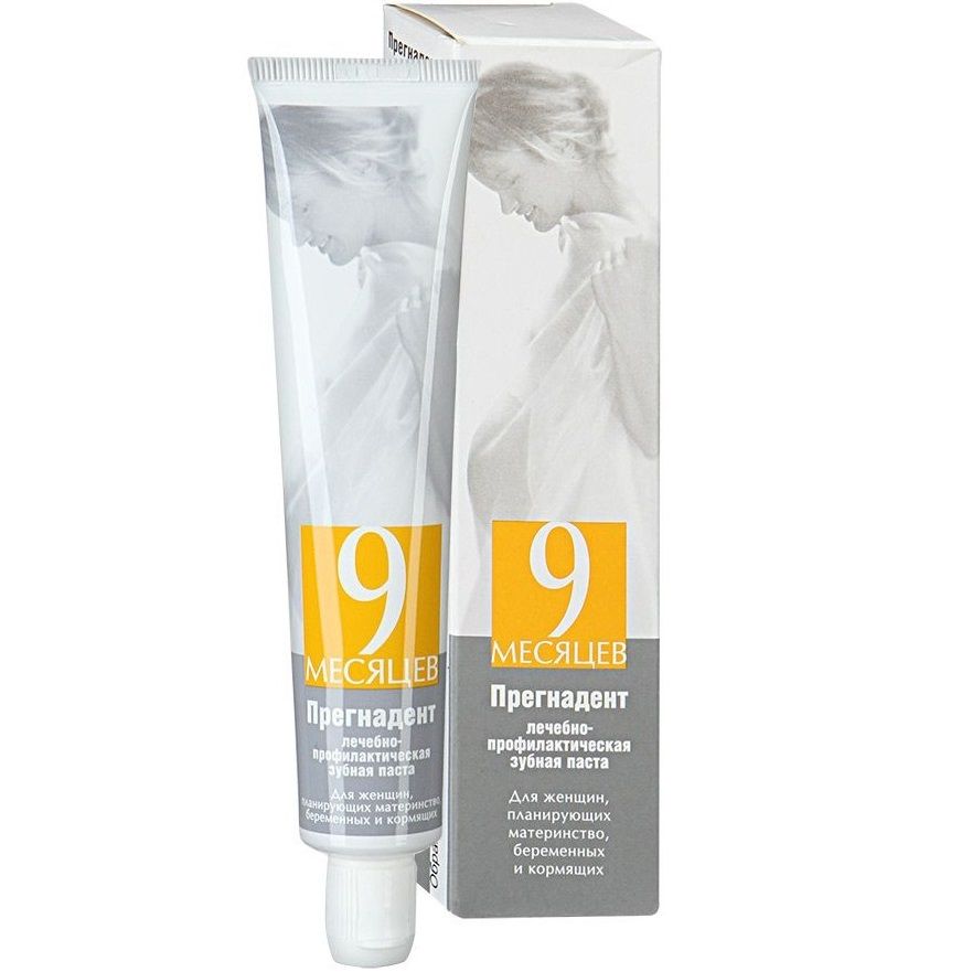 Лечебно-профилактическая зубная паста 9 месяцев Прегнадент, 50 мл