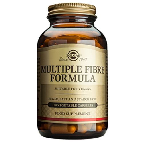 Солгар Мульти формула пищевых волокон  Мягкое очищение кишечника  Solgar  629 мг, 120 капсулы
