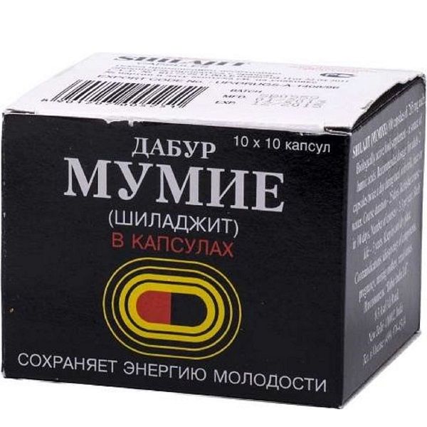 Мумие шиладжит Дабур для сохранения энергии молодости , 100 шт