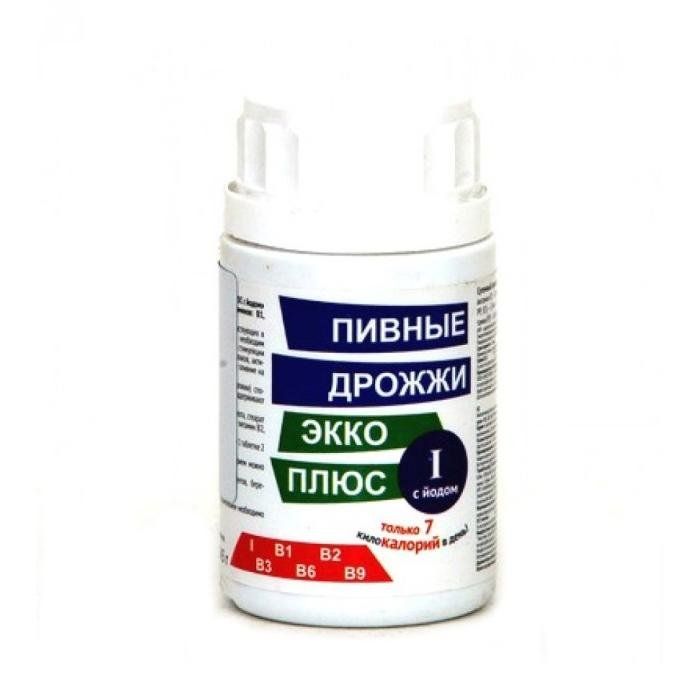 Пивные дрожжи с йодом Экко плюс, 0.45 г, 100 шт