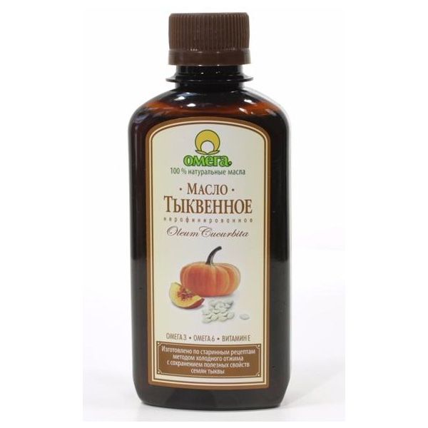 Тыквенное масло Нормализует обмен веществ Омега, 5 мл, 200мл