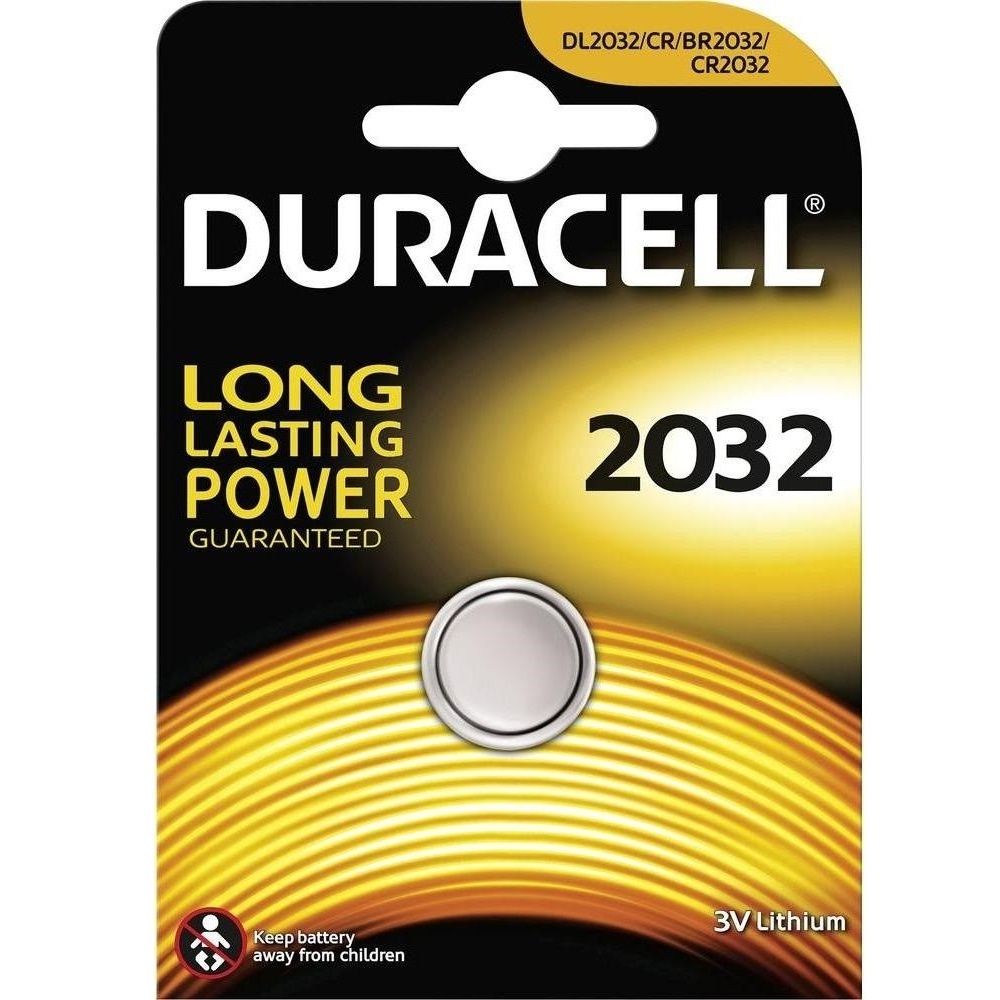 Батарейка литиевая для электронных приборов 3v DL2032/CR2032 Duracell, 1 шт