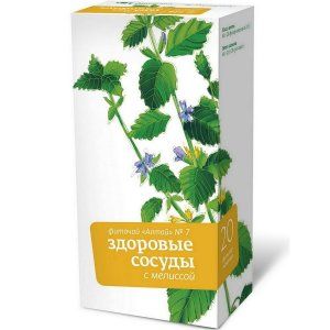 Фиточай "Алтай" №7 Здоровые сосуды с мелиссой, 20 фильтр-пакетов х 2 г