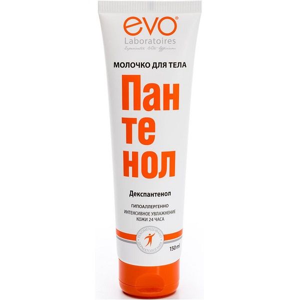 Молочко для тела Evo Пантенол для интенсивного увлажнения кожи, 150 мл