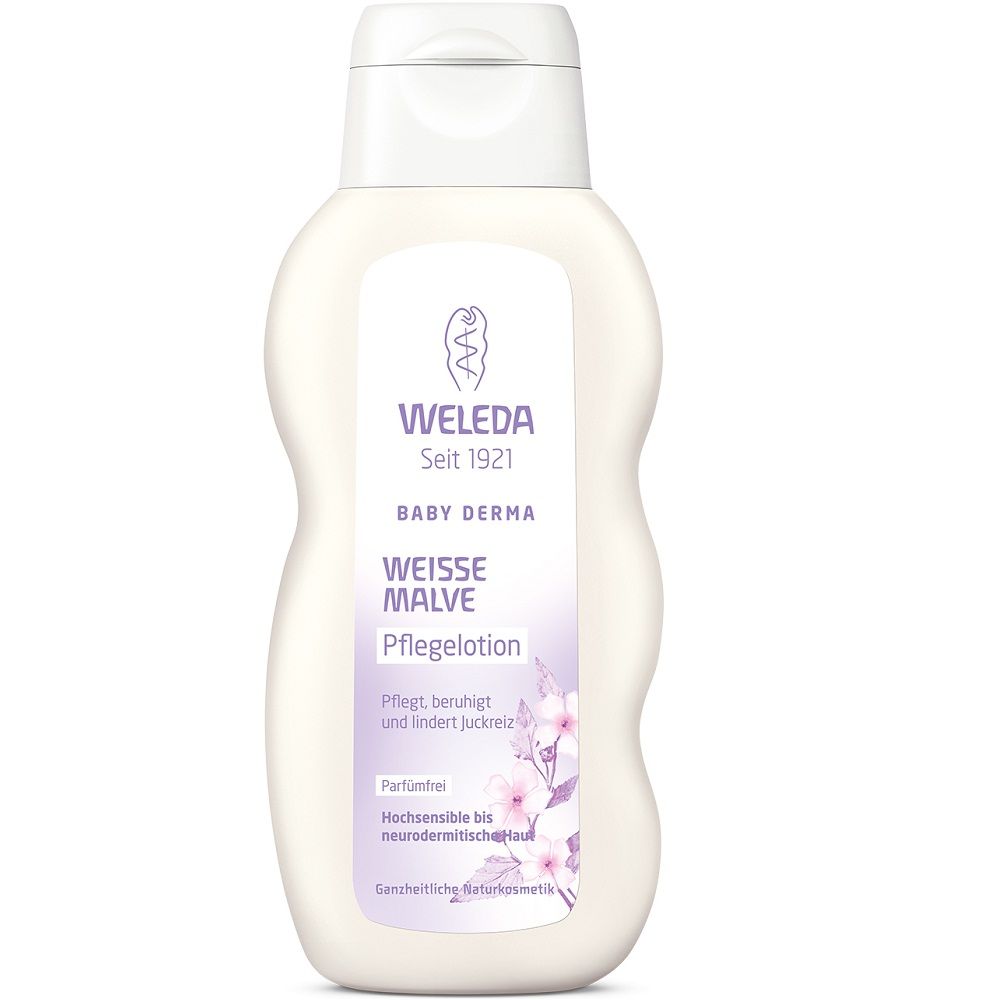Молочко для гиперчувствительной кожи тела с алтеем Weleda, 200 мл