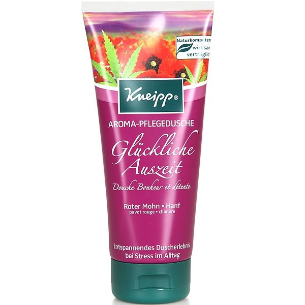 Гель для душа Kneipp Счастливый случай с маслами красного мака и конопли, 200 мл