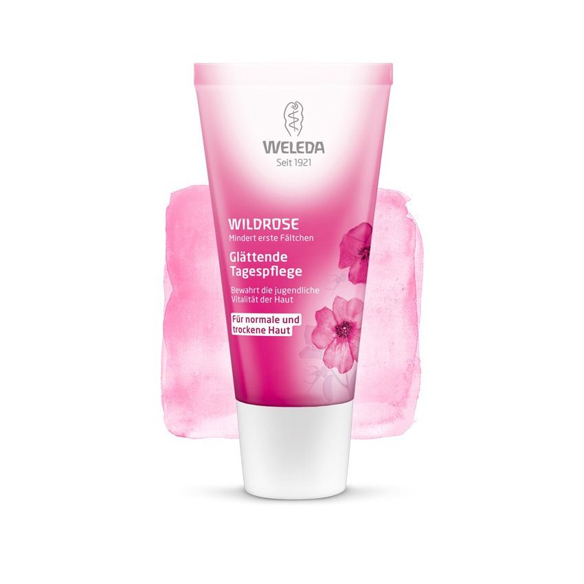 Розовый разглаживающий дневной крем Weleda, 30 мл