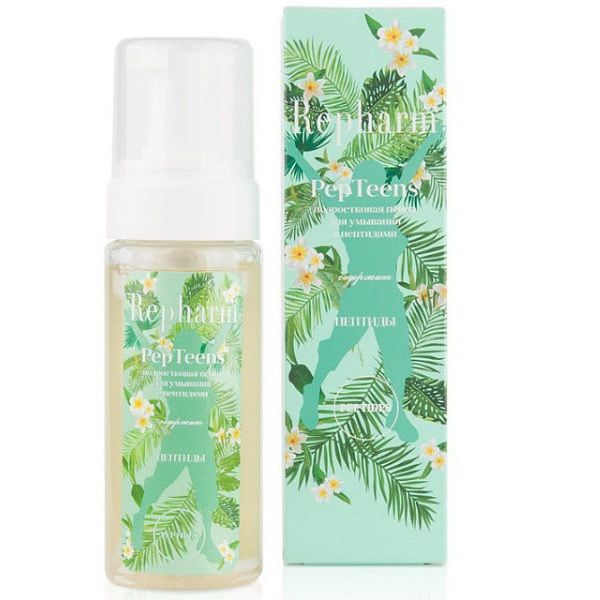 Подростковая пенка для умывания с пептидами PepTeens Repharm, 150 мл