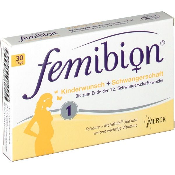 Витаминно-минеральный комплекс Femibion Natalcare I для планирующих беременность и беременных до конца 12 недели, 30 шт