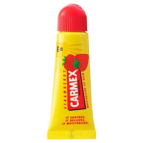 Бальзам для губ увлажняющий с ароматом клубники SPF 15 Carmex, 10 г