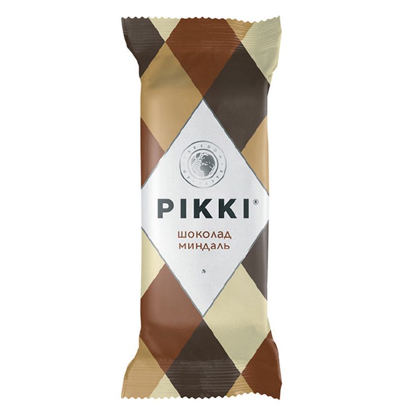 Батончик орехово-фруктовый pikki шоколад-миндаль Клинские снеки, 35 г