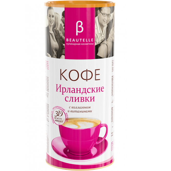 Кофе Ирландские сливки с коллагеном и витаминами Бьютель Арт Лайф, 350 г