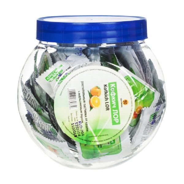 Растительные пастилки от кашля Кофкич Лор апельсиновые, 50 шт