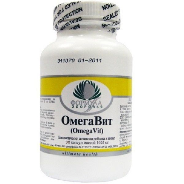 ОмегаВит, Натуральная кислота Омега-3, Альтера Холдинг, 90 капсул