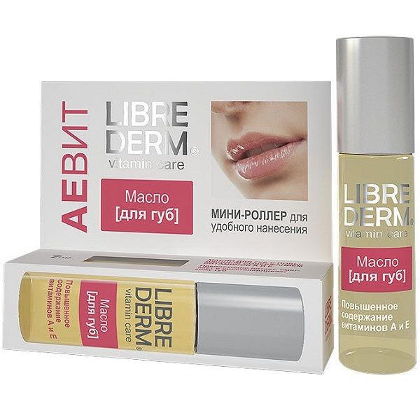 Масло для губ Librederm Аевит в мини-роллере, 7 мл