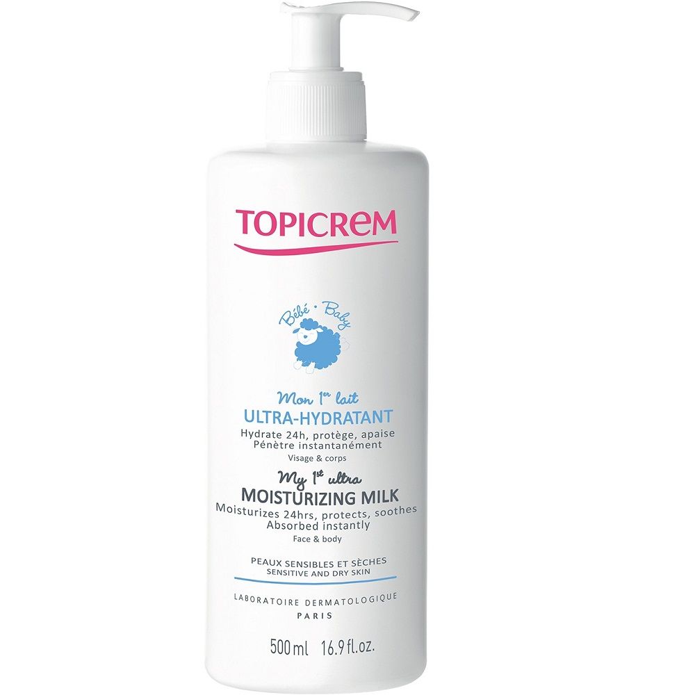 Мое 1-ое Ультраувлажняющее молочко Topicrem, 500 мл