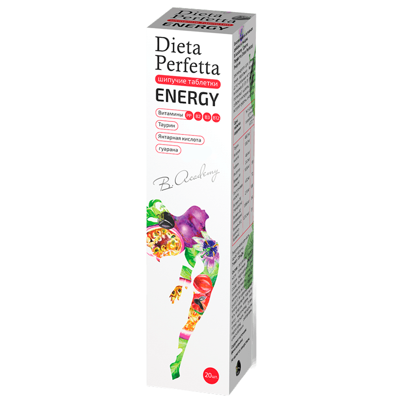 Диета Перфетта Dieta Perfetta B. Academy Energy Энергия 4 г, 20 шт