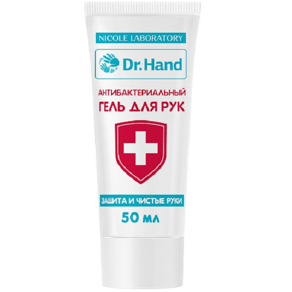 Антибактериальный гель для рук Dr. Hand с экстрактом мяты, 50 мл