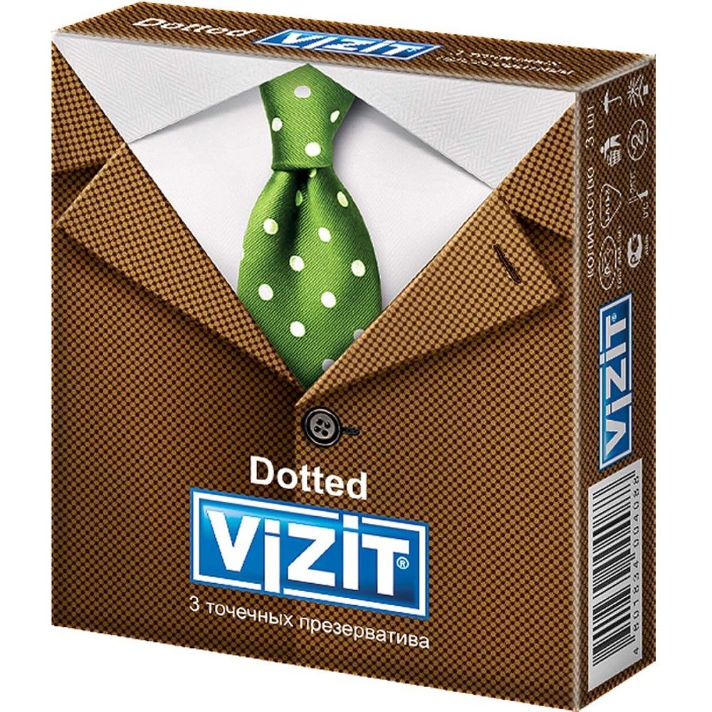 Презервативы Vizit Dotted точечные, 3 шт