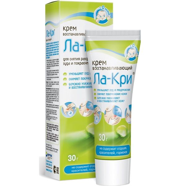 Восстанавливающий крем против раздражения, зуда и покраснения Ла-Кри, 100 г