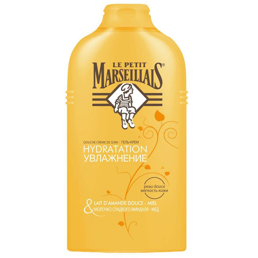 Гель-крем увлажняющий мед и молочко миндаля Le Petit Marseillais, 250 мл