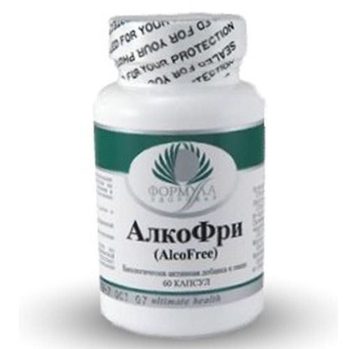АлкоФри, Подавляет влечение к алкоголю, Альтера Холдинг, 656 мг, 60 капсул
