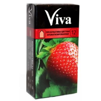 Презервативы цветные ароматизированные Viva, 12 шт