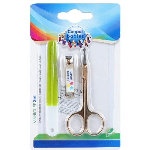 Набор маникюрный ножницы, щипчики, пилочка Canpol Babies