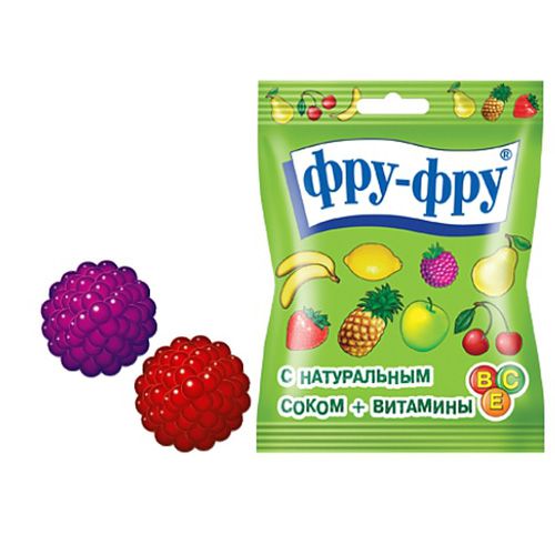 Мармелад жевательный с натуральным соком лесная ягода Фру-фру, 30 г