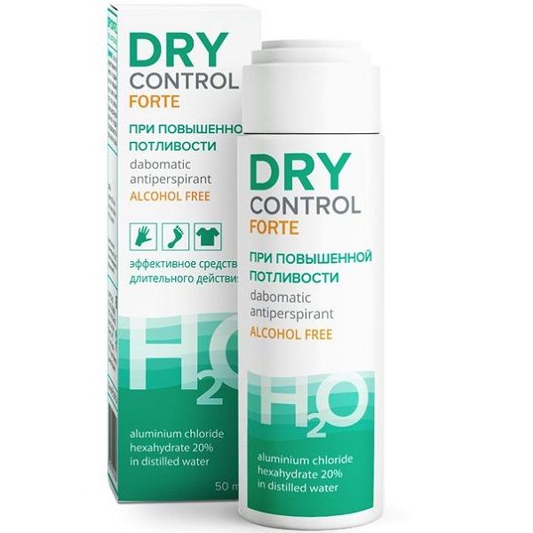 Средство от обильного потоотделения Dry Control Forte dabomatic 20% без спирта, 50 мл