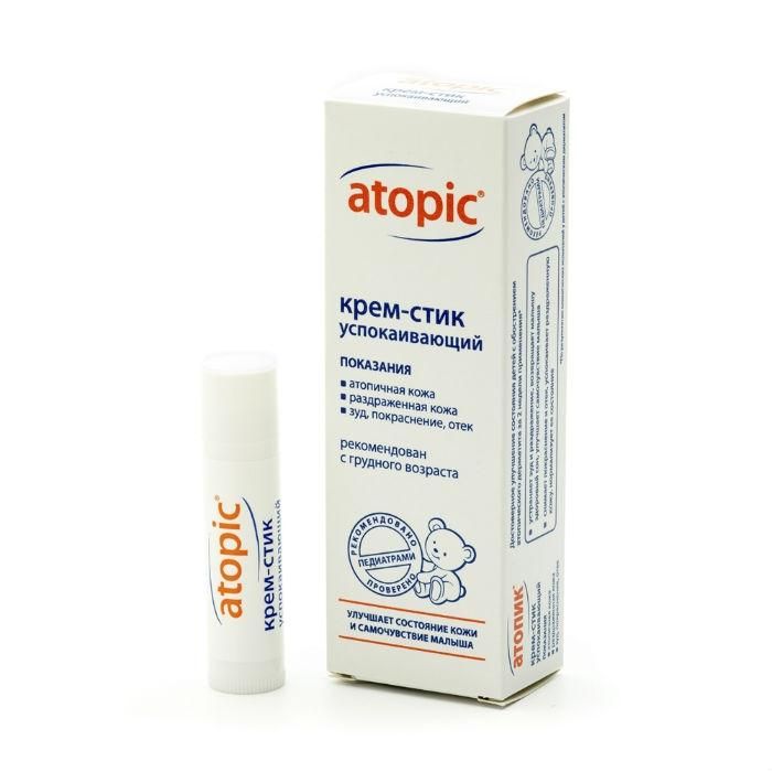 Успокаивающий крем-стик для ухода за кожей лица и тела у  детей с атопическим дерматитом Atopic®  4,9мл