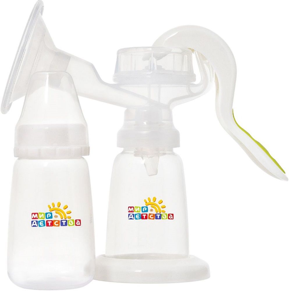 Ручной молокоотсос с контейнером для молока Мир детства