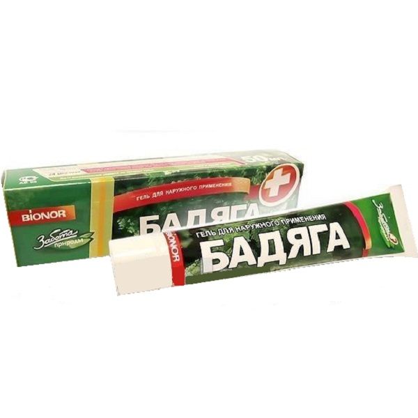Гель для тела против синяков ушибов Бадяга, 50 мл