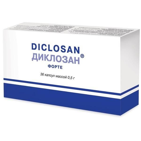 Диклозан Форте для нормализации обмена веществ в хрящевой ткани 0,5 г, 36 капсул