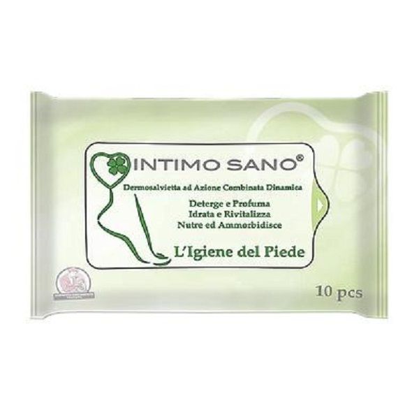 Влажные салфетки для ног с антибактериальным эффектом Intimo Sano, 10 шт