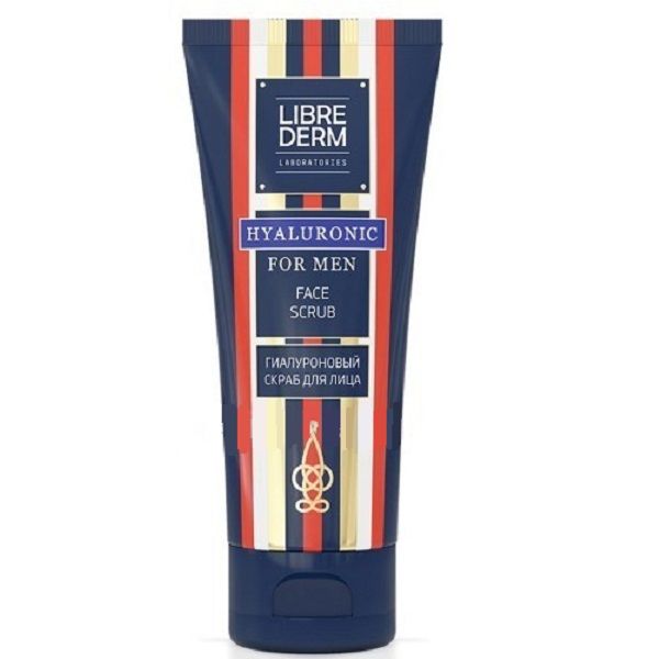 Гиалуроновый гель-скраб для лица Librederm For Men, 150 мл