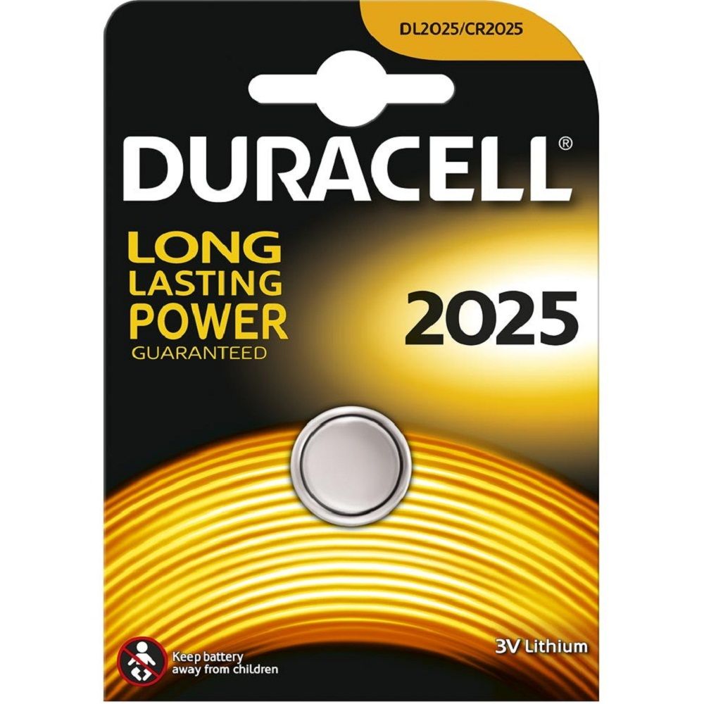 Батарейка литиевая для электронных приборов 3v DL2025/CR2025 Duracell, 1 шт